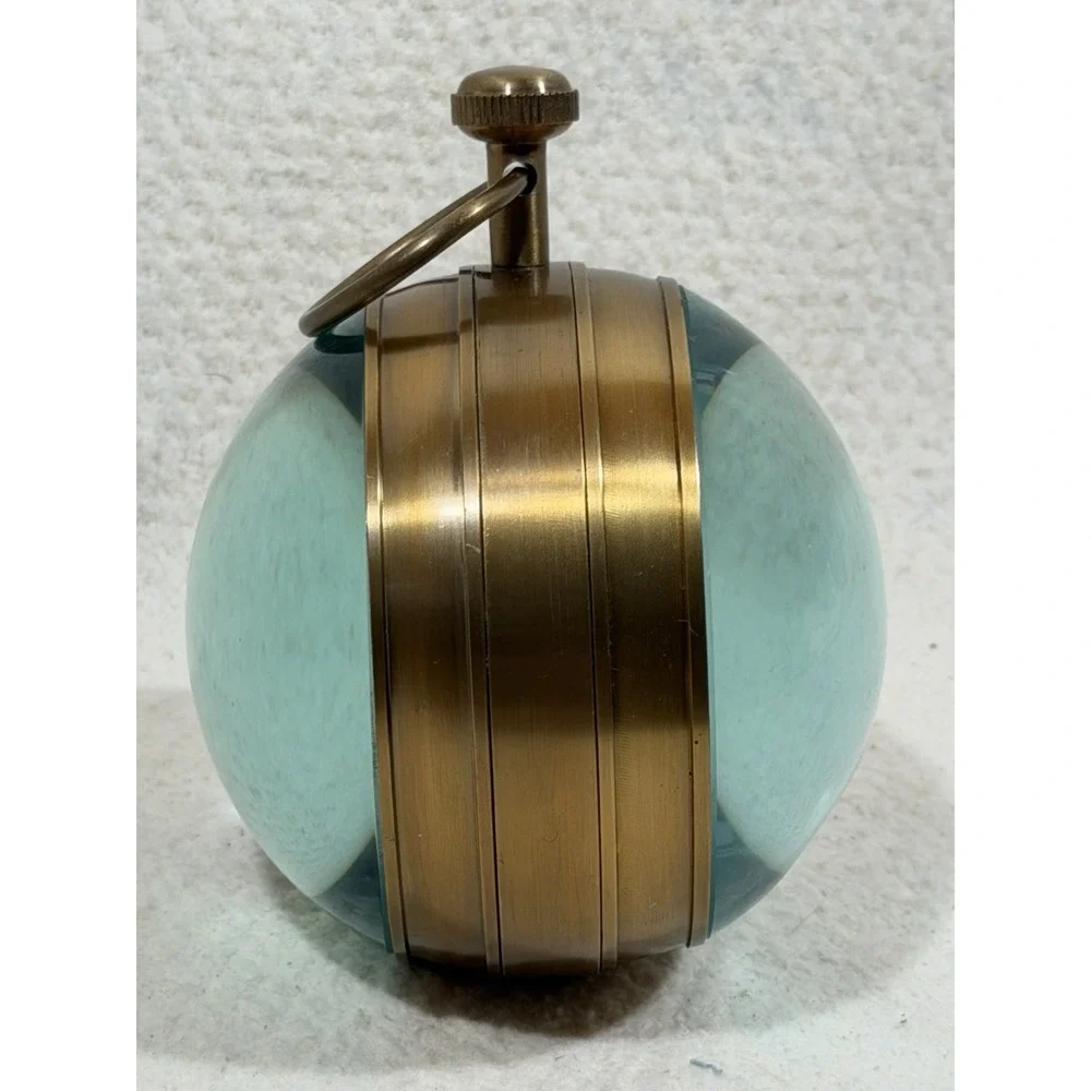 Great Lakes Steamline Decorative Brass Nautical Clock Compass Desk Display Multi